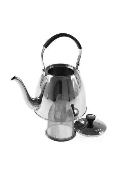 Klausberg CEAINIC TRADIȚIONAL DIN INOX CU FILTRU 1L CULOARE GRI ȘI ARGINTIUĂ