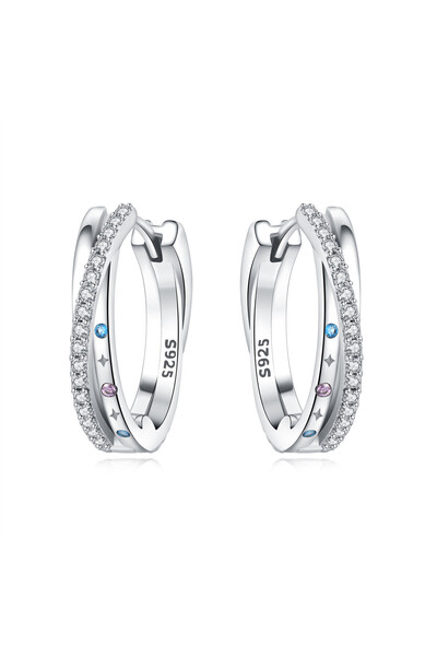 Choice OTE4031 Orstarry S925 Sterling Silver Earrings Wrapping Colored Zircon...