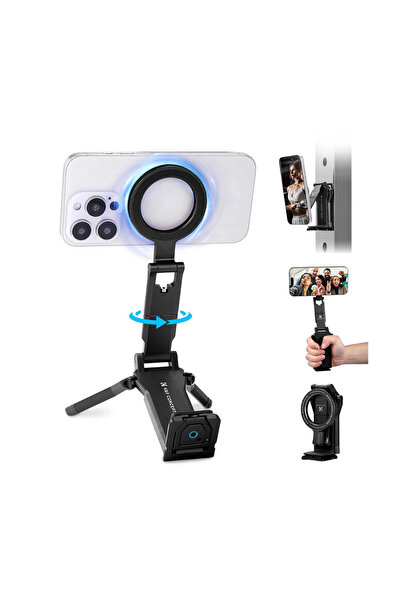K&F CONCEPT MagSafe Uyumlu Alüminyum Telefon Standı ve Tripod& Selfie Stick (...