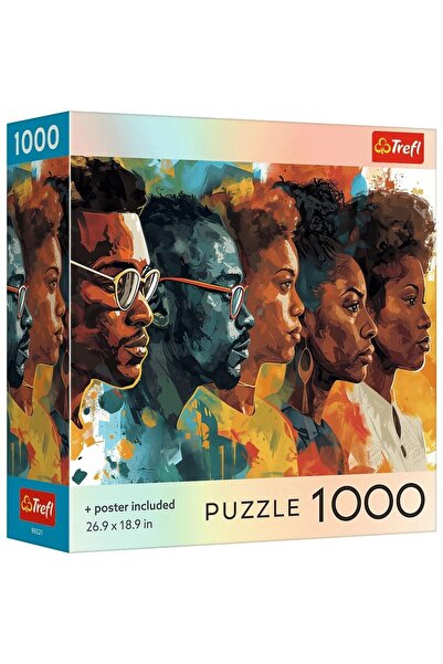 Trefl Puzzle 1000 Us Collection Figures in the Fog Poster Included