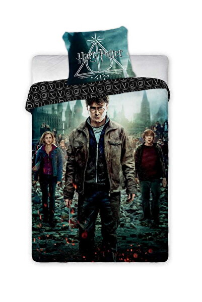 Faro Set de lenjerie de pat pentru tineri 140x200 Harry Potter Vrăjitor