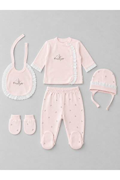 My Babies Label طقم خروج من المستشفى مكون من 5 قطع مصنوع من القطن بنسبة 100% ...