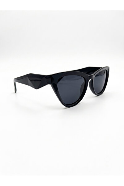 Y-LONDON EXCLUSİVE Black Uv400 Cat Cool Design Women's Sunglasses