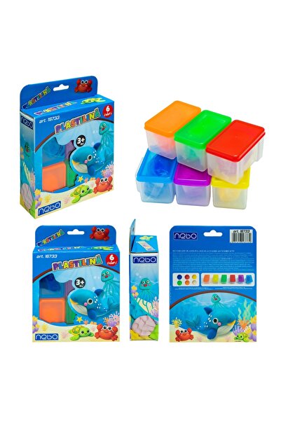 NEBO Set de plastilină creativă, Ocean, 6 culori + accesorii