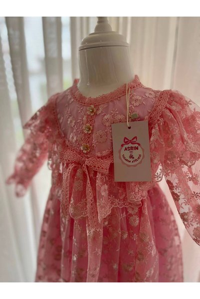 Asrın Tasarım Atölyesi Pink Dream Girl Child Dress
