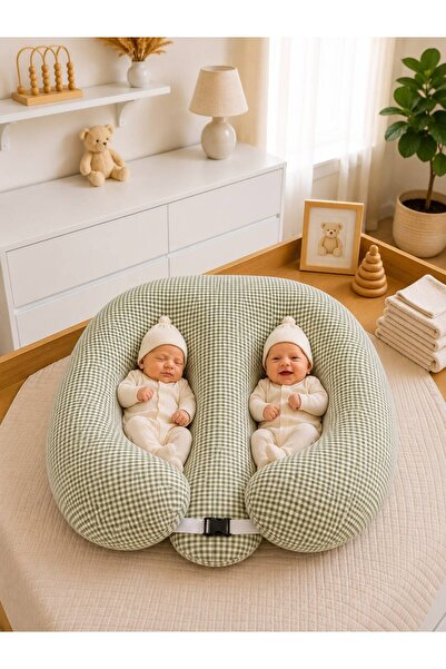 AHSEN TASARIM Twin Baby Breastfeeding Pillow, Breastfeeding Pillow, Feeding P...