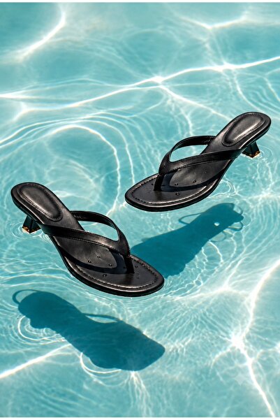İX Caliente Kadın Deri Parmakarası Comfort Sandalet