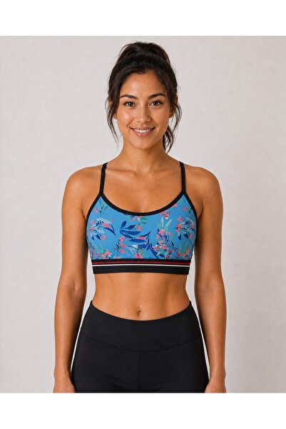 Derya Kurşun Basic Patterned Padded Bustier 529-07