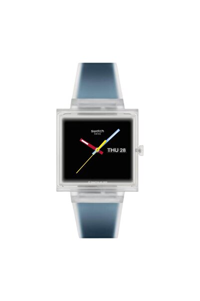 Swatch SO38K700 What If ...See Thru Black? Unisex Kol Saati