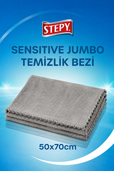 STEPY Sensitive Büyük Boy Temizlik Bezi 50 x 70
