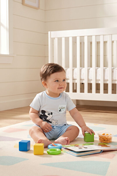 R&B Mickey Mouse Print Clothing Set