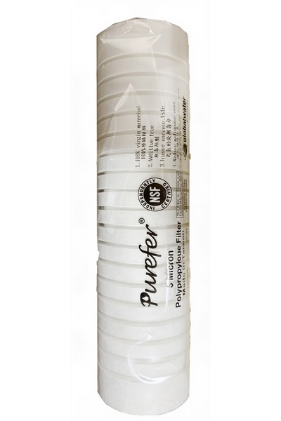 OCEANIC OCE-PUREFER GROOVE WATER FILTER CARTRIDGE 10 INCH - SEDIMENT FILTER W...