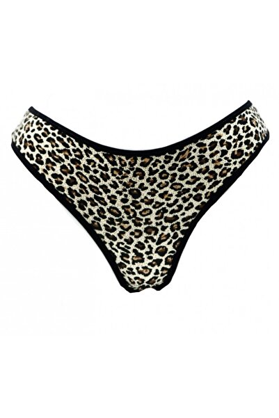 HUNEX UNDERWEAR Γυναικεία Βαμβακερά Σλιπ Λεοπάρ 5670, Μέγεθος M