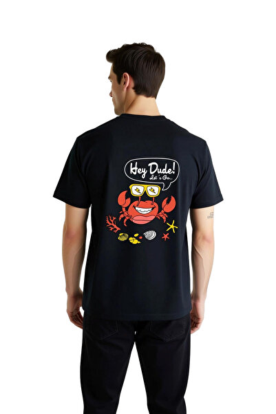 PayBuy Sea Life Retro Caricature Printed Men's T-Shirt