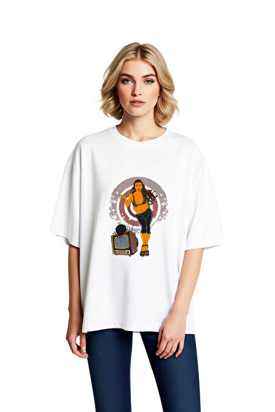 PayBuy Leopard Patterned Retro Women's Printed Oversized T-Shirt