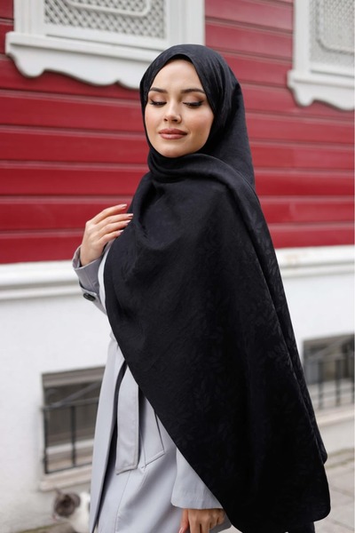Generic Brand Dubai Organic Olive Branch Patterned Shawl – Soft Textured, Cas...