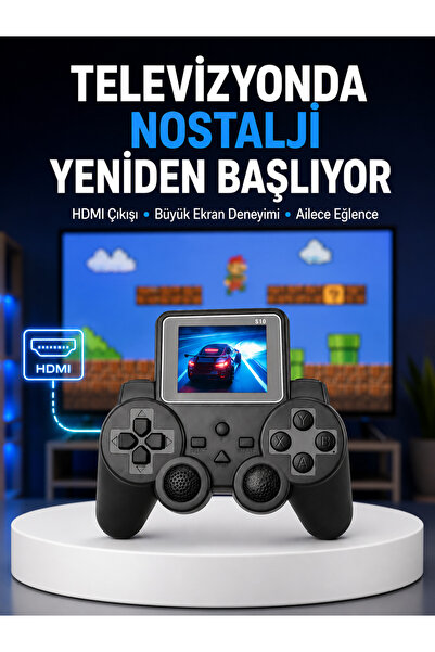 S10 Gamepad HDMI TV Bağlantılı 520 Klasik Retro Oyun 2025 Seri Orijinal Yeni Nesil -