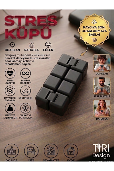 Tiri Design Katlanabilir Stres Küpü - Sonsuz Küp
