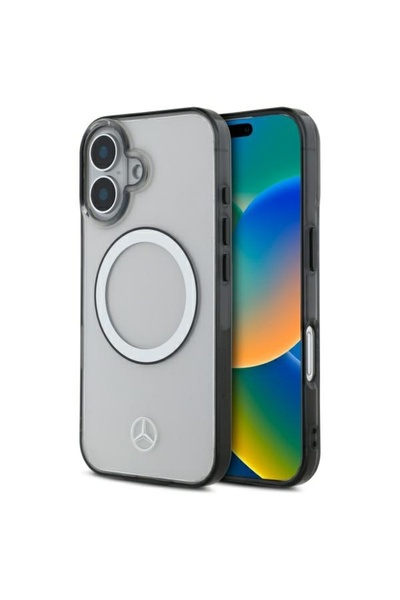 MERCEDES MEHMP16S23HUOKC iPhone 16 6.1 " διαφανής σκληρή θήκη με τυπωμένο λογ...