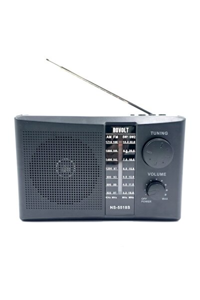 Rovolt Radio portabil solar NS-5518S, 4 benzi AM/FM/SW, Bluetooth, TWS, Playe...