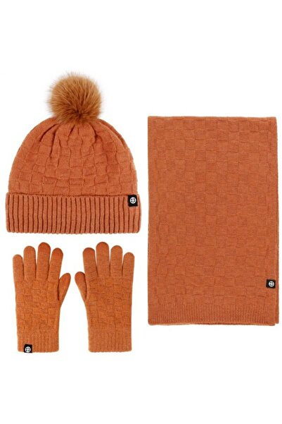 STARSTAR 3-piece winter hat scarf gloves.