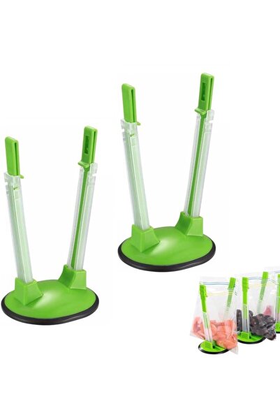 STARSTAR Two-piece adjustable freezer bag holder for green food storage
