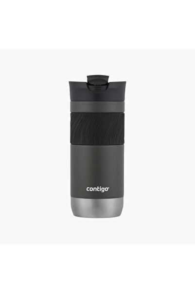 Contigo Plain Stainless Steel Travel Mug with Snap Spout and Leak Resistant D...