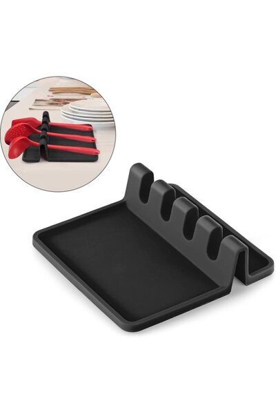 STARSTAR Silicone kitchen storage rack with hanging black