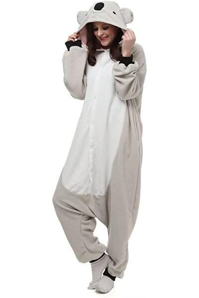 Dotail Adult One-Piece Pajamas, unisex, koala design, soft, warm, breathable,...