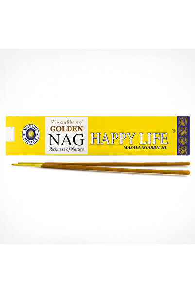craftmystic Betisoare Parfumate Golden Nag Happy Life - Aromonie Pozitiva, En...