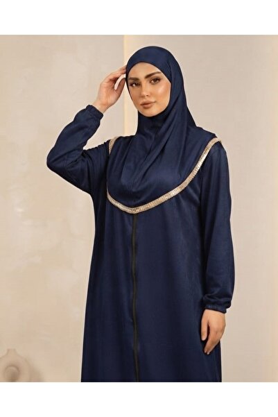 Şahane Prayer Robe, Prayer Clothing, Jersey Fabric with Zipper