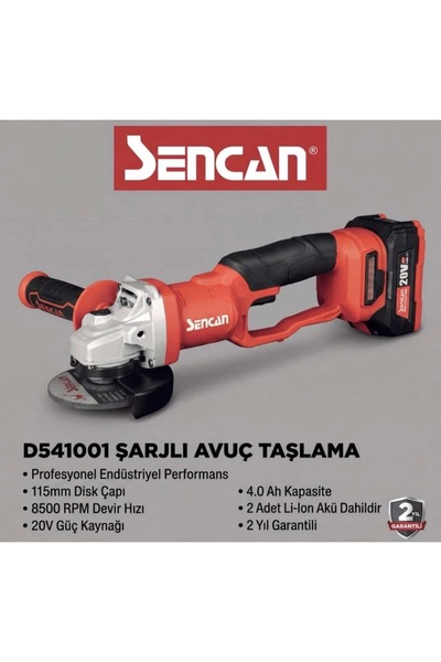 D541001 ŞARJLI AVUÇ TAŞLAMA