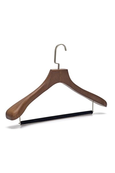 UnicUtil Set de 6 umerașe de lux pentru costume, fabricate din lemn masiv mar...