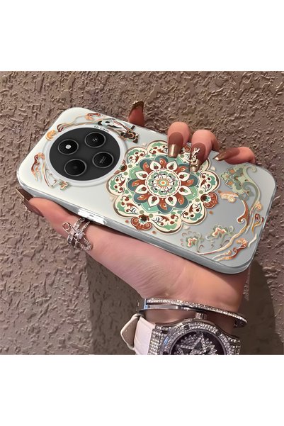 CHICASELUX غطاء هاتف سيليكون بتصميم دونهوانغ التقليدي متوافق مع ريدمي 14C 4G/...