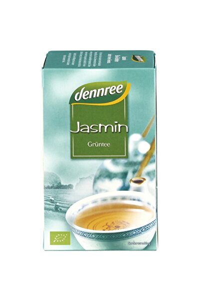 Dennree Ceai verde cu iasomie 20 pliculețe de ceai bio, 30g