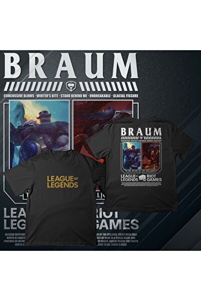 EZ Design League of Legends -Braum- Printed Oversize T-Shirt