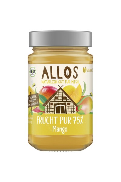 Allos Gem de mango cu sirop de agave organic, 250g
