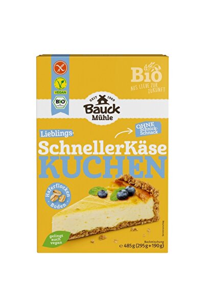 Bauckhof Amestec de făină bio fără gluten pentru cheesecake, 485g