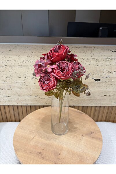 Hinora Premium Artificial Flower Bouquet – Pastel Rose Arrangement Realistic ...
