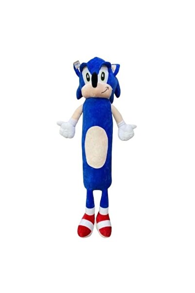 OEM Pluș Sonic, tip pernă, albastru, 70 cm