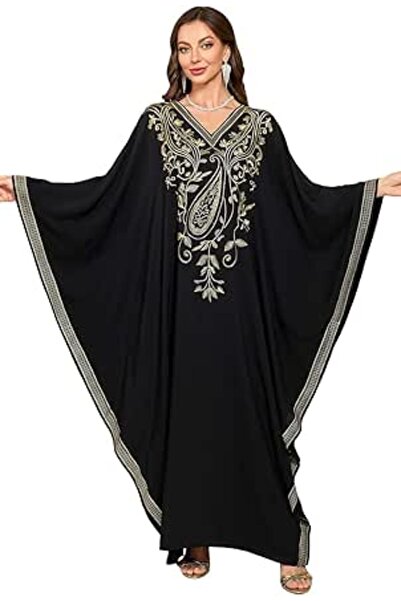 GENERAL Women Roomy Nightgown Long Loungewear Kimono Cardigan Beach Dress Bik...