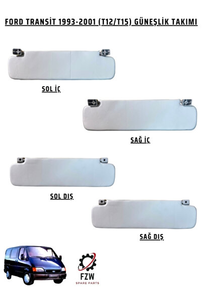 FZW FORD TRANSİT T12-T15 1993-2001 GÜNEŞLİK (GÜNEŞ SİPERLİĞİ) TAKIMI