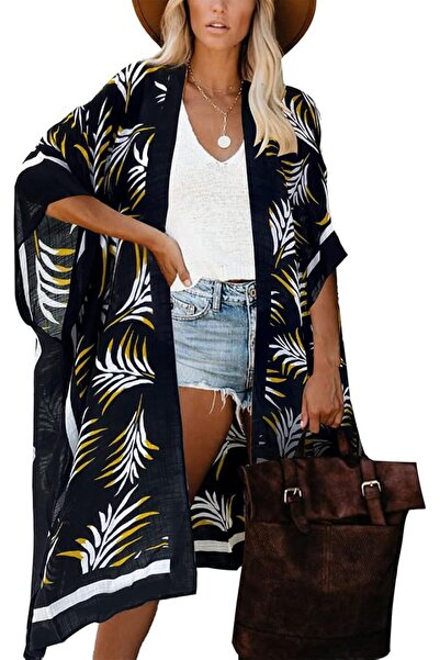 Moss Rose Women's Beach Cover up Swimsuit Kimono Cardigan with Bohemian Flora...