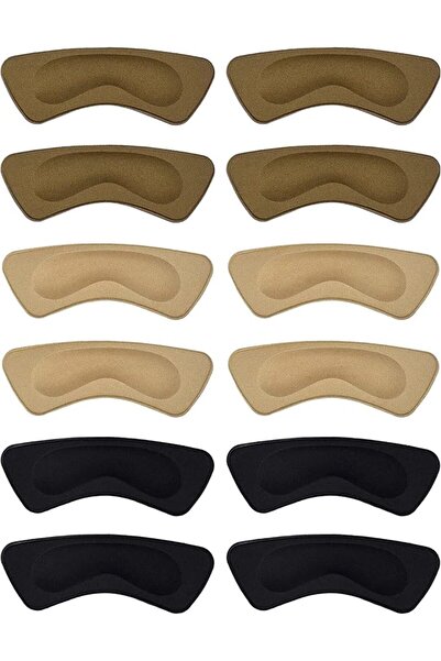 HOTOP 6 Pairs Heel Cushion Pads Heel Shoe Grips Liner Self-Adhesive Shoe Inso...