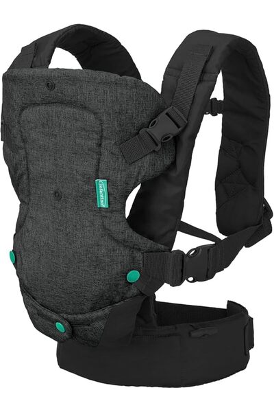 Infantino Flip Advanced 4-IN-1 Convertible Baby Carrier For 0 Months+ Black