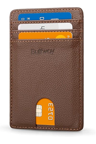 Buffway Mens RFID Blocking Slim Bifold Wallet Minimalist Leather Small Wallet...