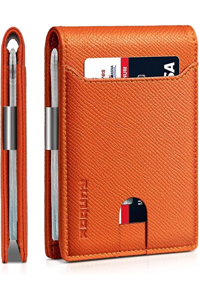 Runbox Top Layer Genuine Cowhide Leather Wallet for Men Slim Mens Wallet-Mone...