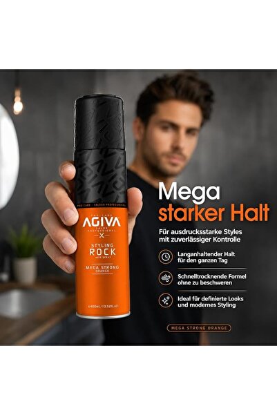 Nature of Agiva Agiva Hair Styling Spray, Mega Strong, 400 ml