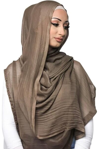 GENERAL Txameru Women's Hijab Viscose Hijab for Women Muslim Cotton Hijab Fas...