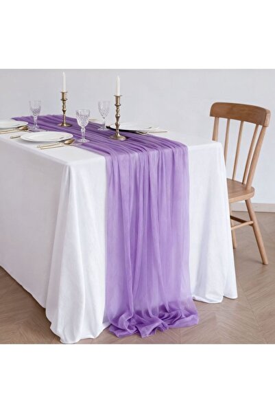 Generic Brand Two chiffon table runners, bohemian-style wedding table decorat...